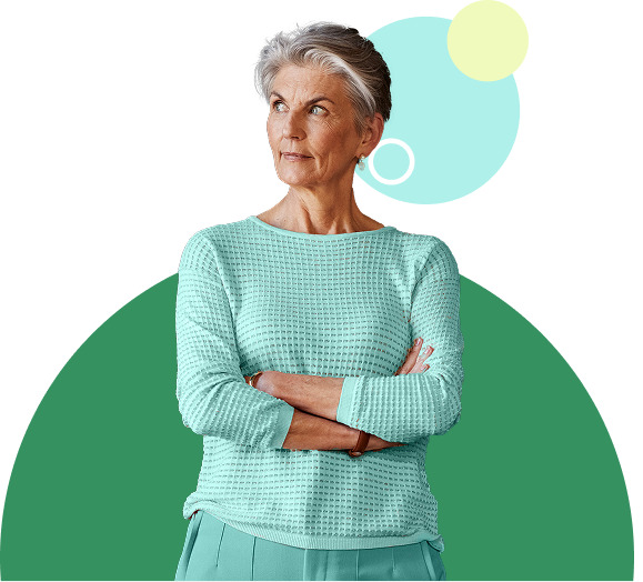 Woman standing with her arms crossed image